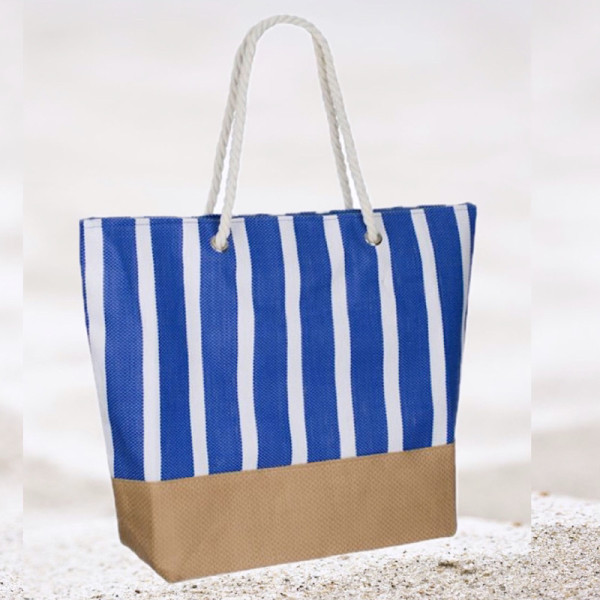Coastal Stripes Beach Bag