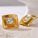 Crystal Frame Earrings