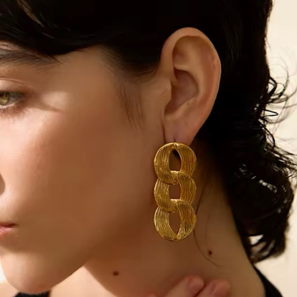 Golden Trio Earrings