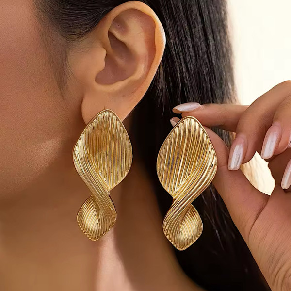 Golden Twist Earrings