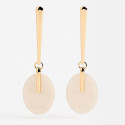 Pearl Drop Gold Earrings
